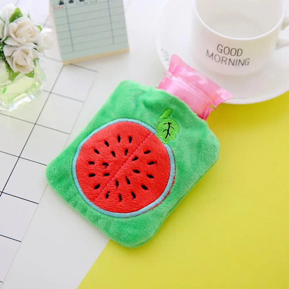 watermelon Studyset Милая мультяшная теплая водонепроницаемая сумка Взрывозащищенная плюшевая крышка грелка для рук - Цвет: watermelon