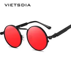 2020 мода стимпанк пружинный металлический круглый Стиль Солнцезащитные очки винтажные классические брендовые дизайнерские