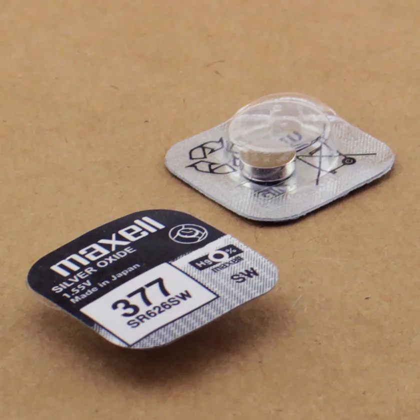 Battery For Hours Of Maxell Sr 626 (377, Sr 66, G4) Sr626 Watch Battery