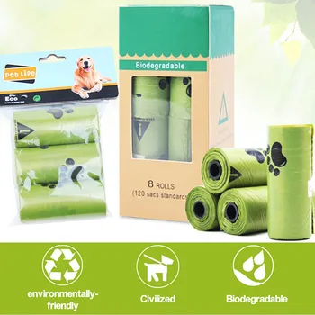 3 8 Rolls Dog Poop Bags Biodegradable Compostable Eco Friendly Dog Waste Bag Outdoor Pet Cat.jpg