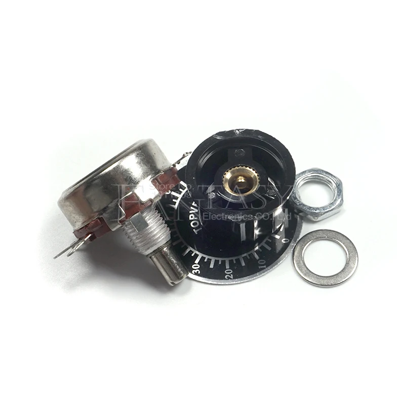 1 set WTH118 DIY Kit Parts 2W 1A Potentiometer 1K 2.2K 4.7K 10K 22K 47K 100K 470K 1M A03 knob potentiometer kit adjustable resistor potentiometer knobs