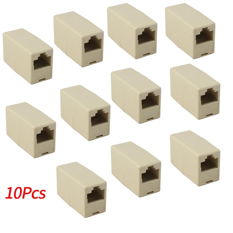 Соединитель RJ45 Ethernet с двойной прямой головкой соединительный кабель Lan