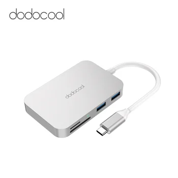

dodocool 6-in-1 USB C Hub with Type C Power Delivery USB 3.0 Port USB Hub For MacBook Pro Samsung Galaxy S9 Huawei P20 Pro