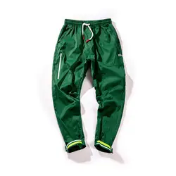 Легкие мужские брюки карго уличная велкро лодыжки эластичный пояс брюки хип хоп