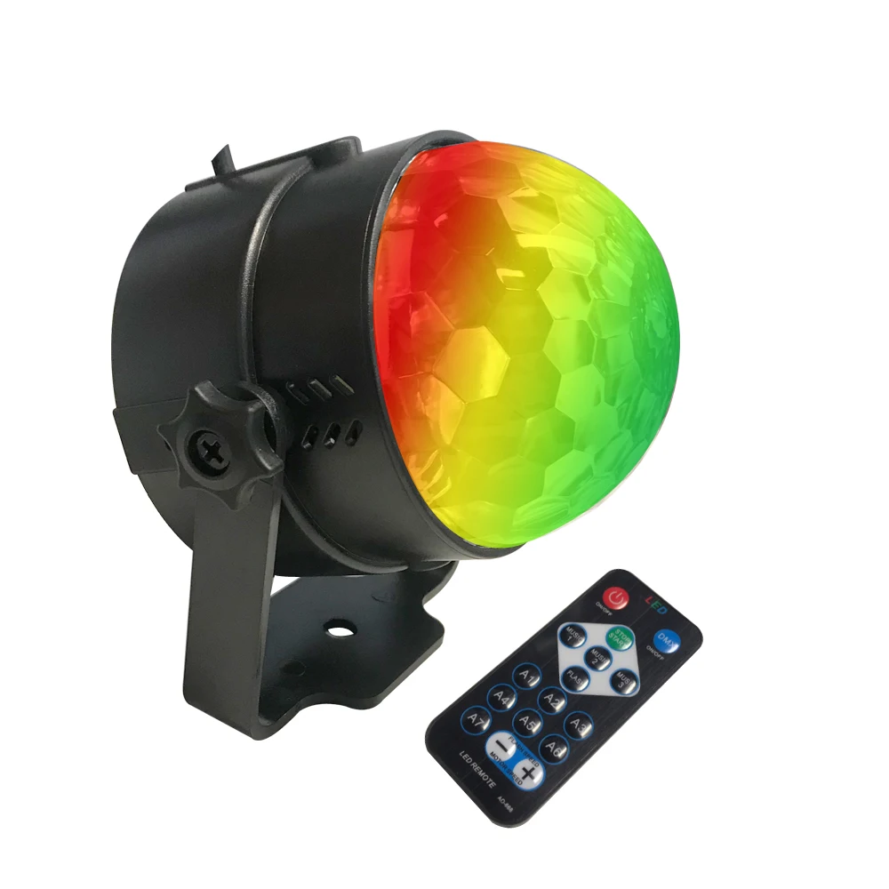 AC110 220V мини голосовое управление сценические лампы хрустальный магический шар