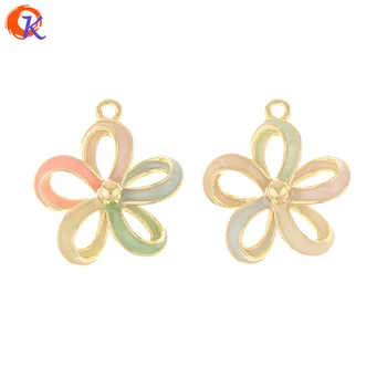 

Cordial Design 50Pcs 19*22MM Jewelry Accessories/Pendant/DIY Making/Paint Effect/Flower Charms/Hand Made/Earring Findings