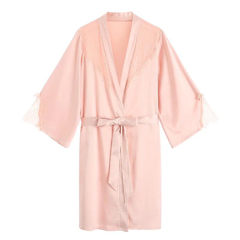 2 шт халат комплект пижамы кимоно сексуальный кружевной халат 1358
