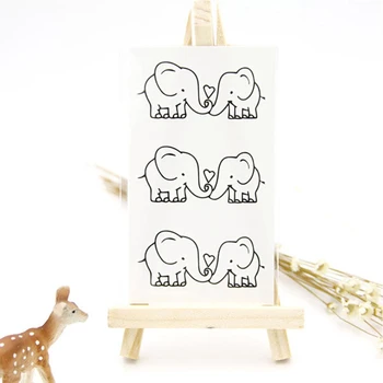 

2Pcs Waterproof Elephants Temporary Tatoo Sticker Tatto Water Transfer Fake Tattoo Body Makeup For Men Girl