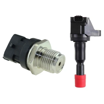 

4 Pcs UF581 for HONDA 1.5L IGNITION COIL 2007-2008 C1578 30520-PWC-003 with Fuel Rail Pressure Sensor