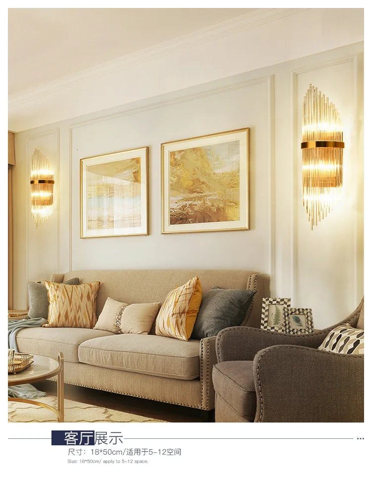 Ретро RH K9 хрустальные оттенки G9 Бра Американский прикроватной тумбочке бра светильники блеск Гостиная настенный светильник