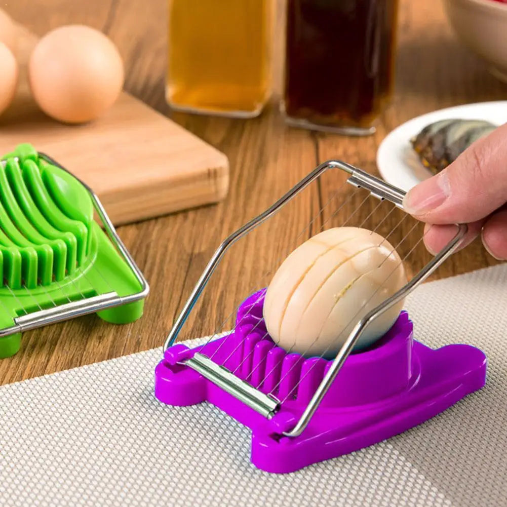 

1PC Multifunctional Stainless Steel Separator Egg Slicer Ham Sectione Banana Cutter Tools Cut Separator Kitchen S6N3