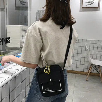 

Hot Women Fashionable Cool Shoulder Bag Fashion Canvas Simple Concise Durable Crossbody Bag