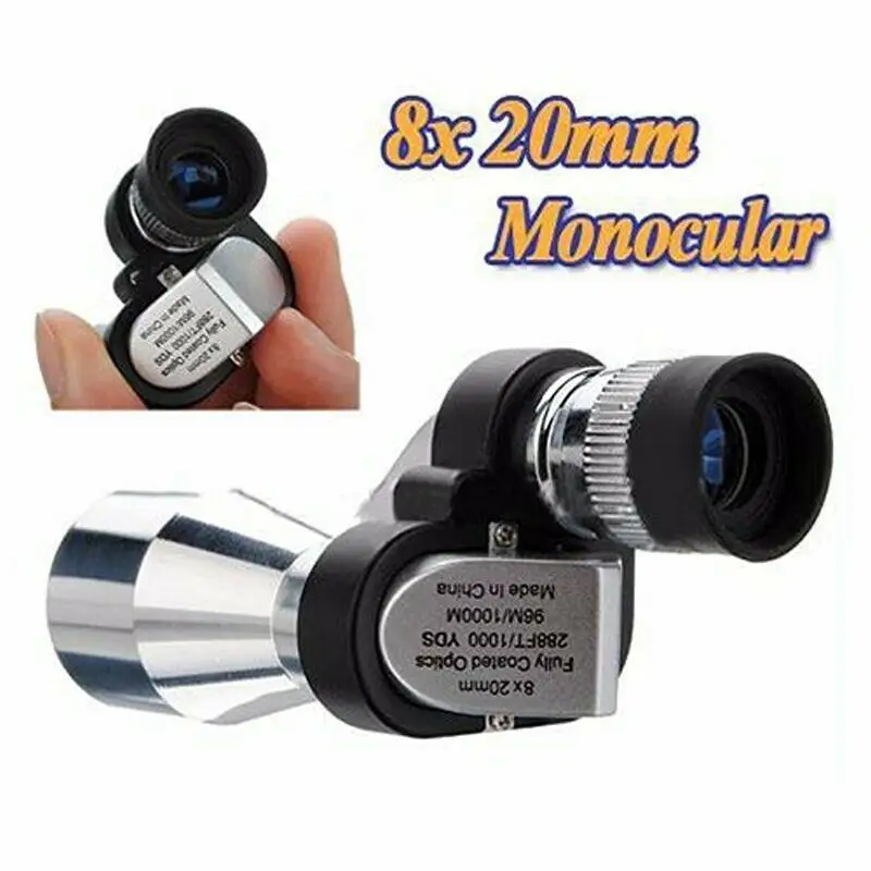 Universal 8x 20mm Mini Mobile Phone Portable Telescope Monocular Adjustable Pocket for Outdoor Sports Hiking Camping | Мобильные