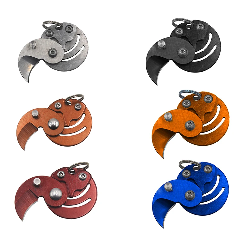 

Pocket Foldable Mini Knife Key coin folding knife Outdoor Portable Camping Mini Coin Knife Gear Peeler Self Defend Gadget h3