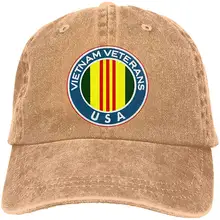 Мужская Женская Бейсболка ветеранов Вьетнама, джинсовая кепка для папы, Кепка водителя грузовика