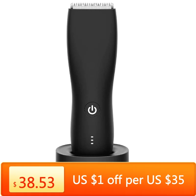 Триммер для лобковых волос мужчин Электрический Уход машинка стрижки тела с