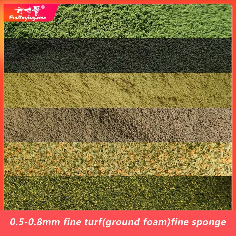 50g Fine Turf(ground Foam) 0.5-0.8mm fine Sponge Material Scale Model Train Railway Layout Powder Model Train Building Diy - Image 2