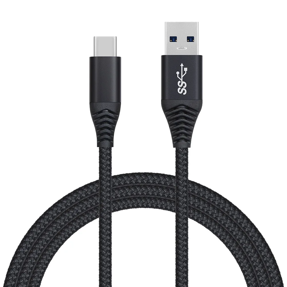 

USB 3.0 Type C Cable 3A Fast Charging Nylon Braided USB-A to USB-C Charger Cord for Samsung Galaxy S10 10e Note 10 9 S9 S8 Plus