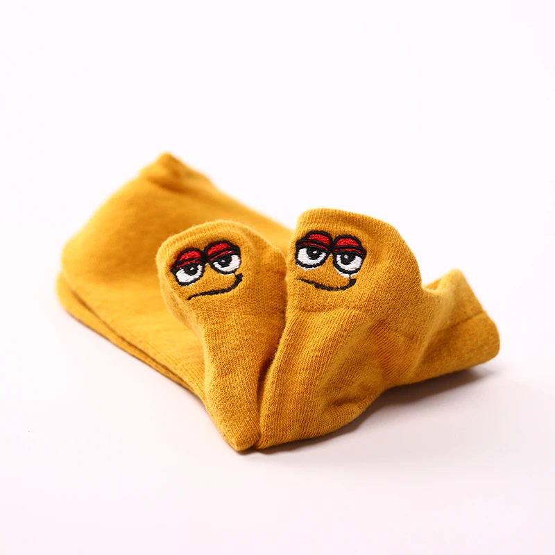 Women's Happy Cartoon Face Socks-5