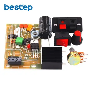 

Electronic kit Circuit Board DIY Kit LM317 DC 5V-35V AC/DC Adjustable Regulated Voltage Step-down Power Supply Suite Module