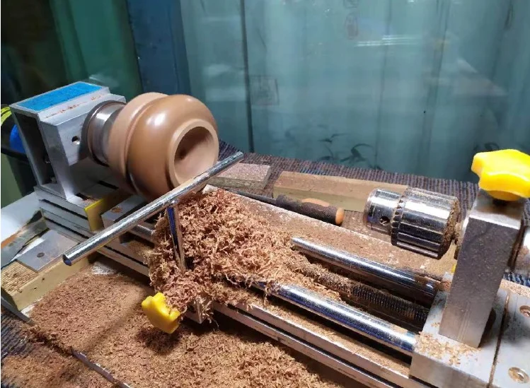 350W 1400-3500rpm household miniature woodworking lathe, bead machine, grinding, polishing, turning beads, round beads