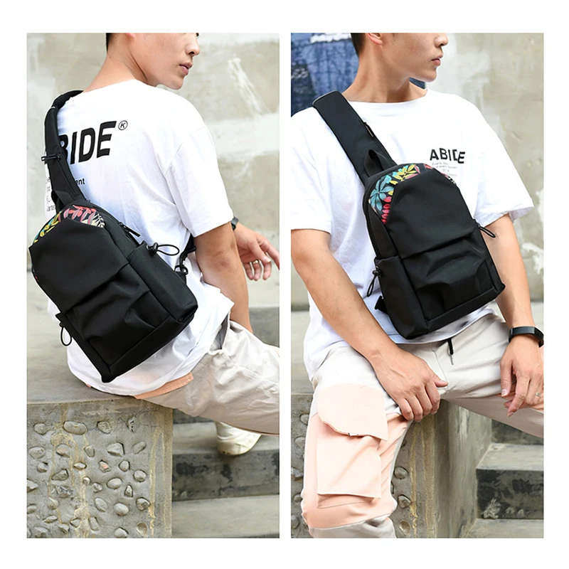 Men's Sling Bag Anti-theft Travel Chest bag Large capacity Portable Sling bag