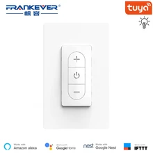 FrankEver WiFi умный светильник Диммер настенный выключатель Tuya APP совместим с Alexa Google Home для голосового управления