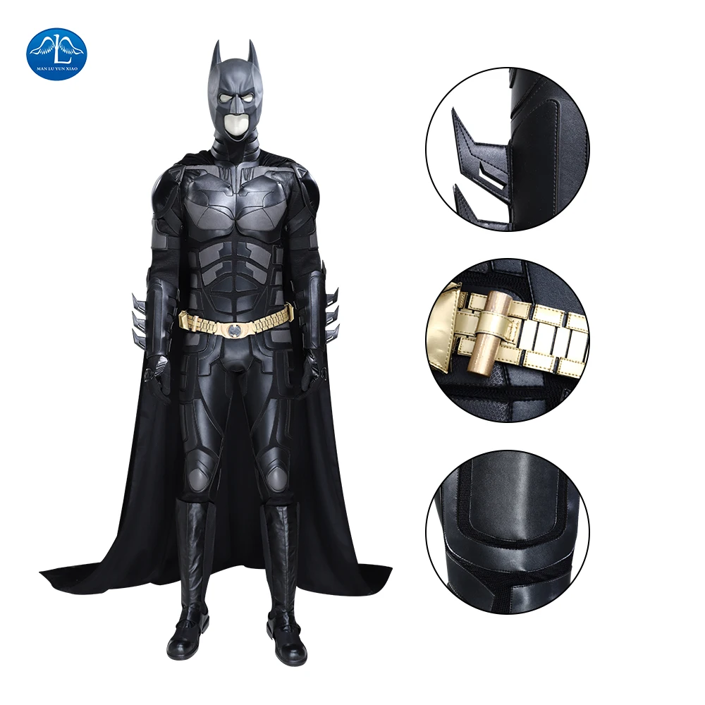 Темный рыцарь поднимается Косплей Брюс Уэйн комбинезон причудливый