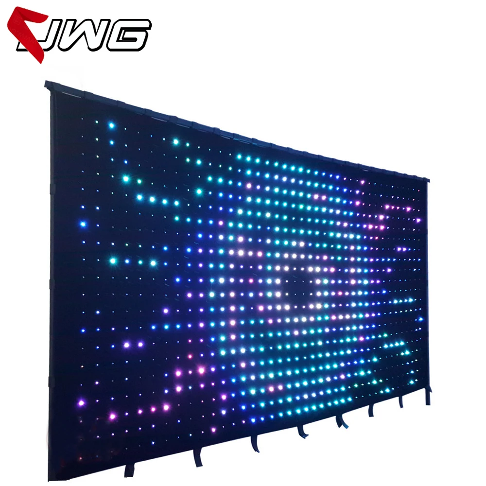 Stage Decoration Light DMX P10 2m*3m Screen Display Video Flexible LED