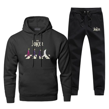 

The Joker Eric Border Hoodies Pants Set Men Villain Sets 2 Piece Suit Tops Pant Sweatshirt Sweatpants 2 PCS Pullover Tracksuit