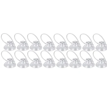 

16 Piece Fish Tank Suction Cup Aquarium Suction Cup with Adjustable Cable Tie for Moss Binding