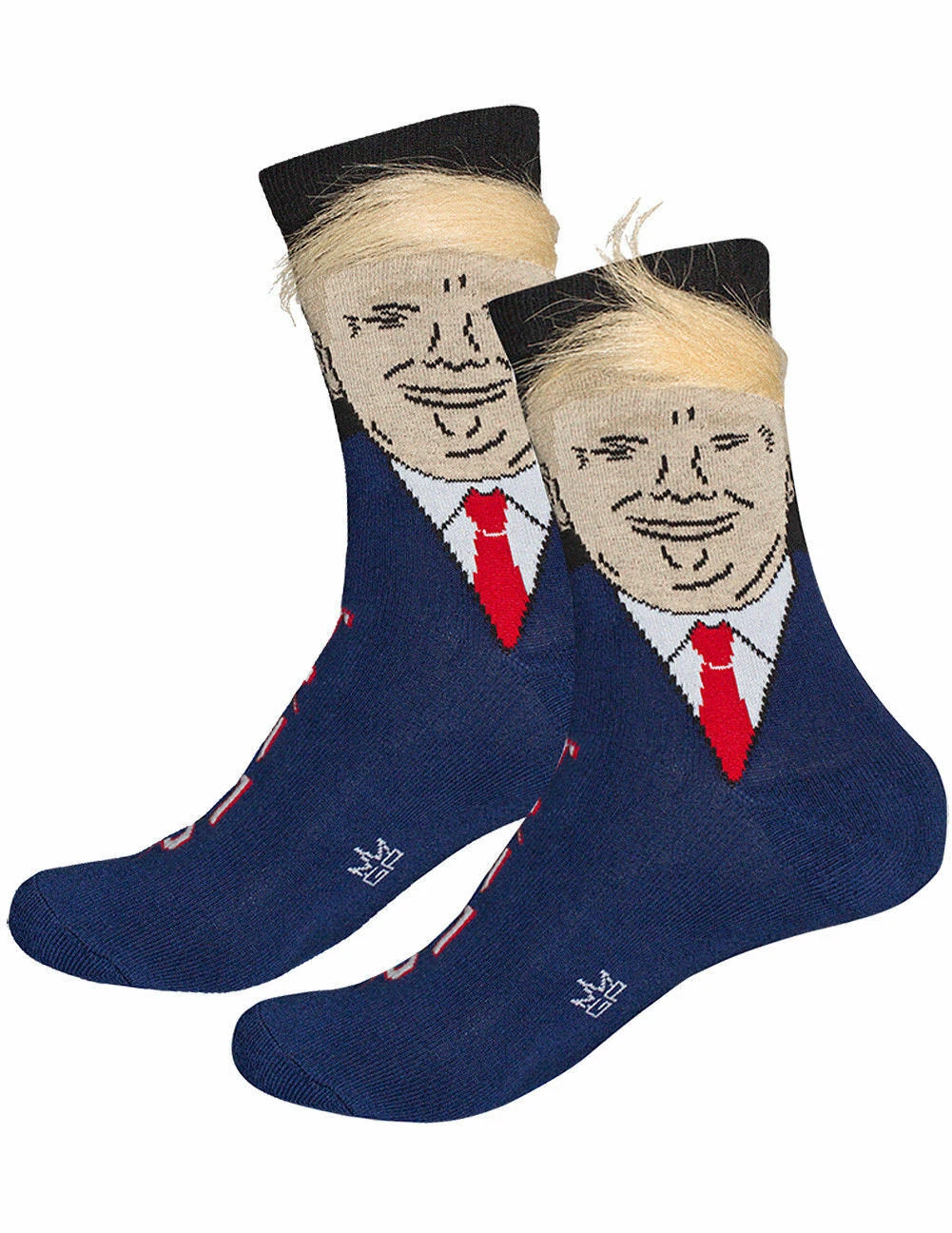 Президент Дональд Трамп носки с 3D поддельные волосы пуделя команды женщин мужчин Забавный подарок
