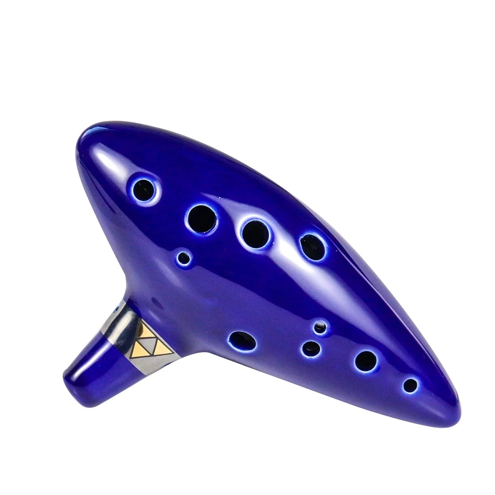 12 Fori Ocarina Ceramica A Forno Alto C Legend Of Ocarina Of Time Flauto Strumenti Musicali Ocarina Craft Principiante Regalo Per Bambini