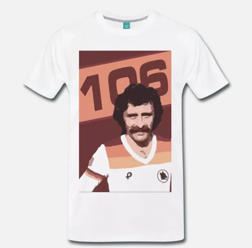 Футболка Robo PRUZZO BOMBER ROMA SCUDETTO ANNI 70-1-S-M-L-XL-2XL-3XL |