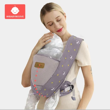 

0-36M Kangaroo Baby Sling Wrap Ergonomic Baby Carrier Infant Baby Hipseat Waist Carrier Front Facing Backpack for Baby Travel