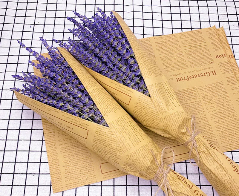 

2019 New Denisfen Dried Flowers Lavender Bouquet Real Flower Plants Branch Decorative Floral Home Wedding Decoration Accessories