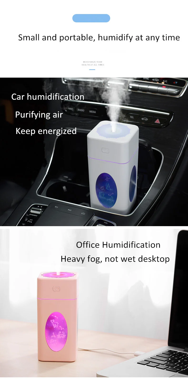 260 мл Автомобильный увлажнитель воздуха humidificador umidificador с ароматом эфирных масел диффузорный освежитель ароматерапия домашний распылитель kbaybo