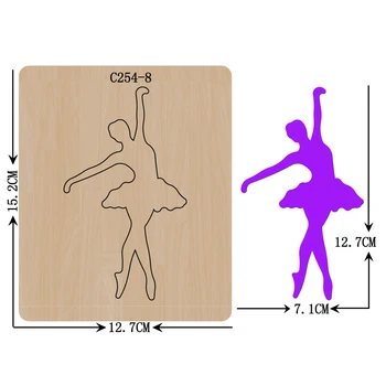 

New Ballet, Gymnastics, Dance, Street Dance, Boys, Girls Wooden die Scrapbooking C-254-8 Cutting Dies