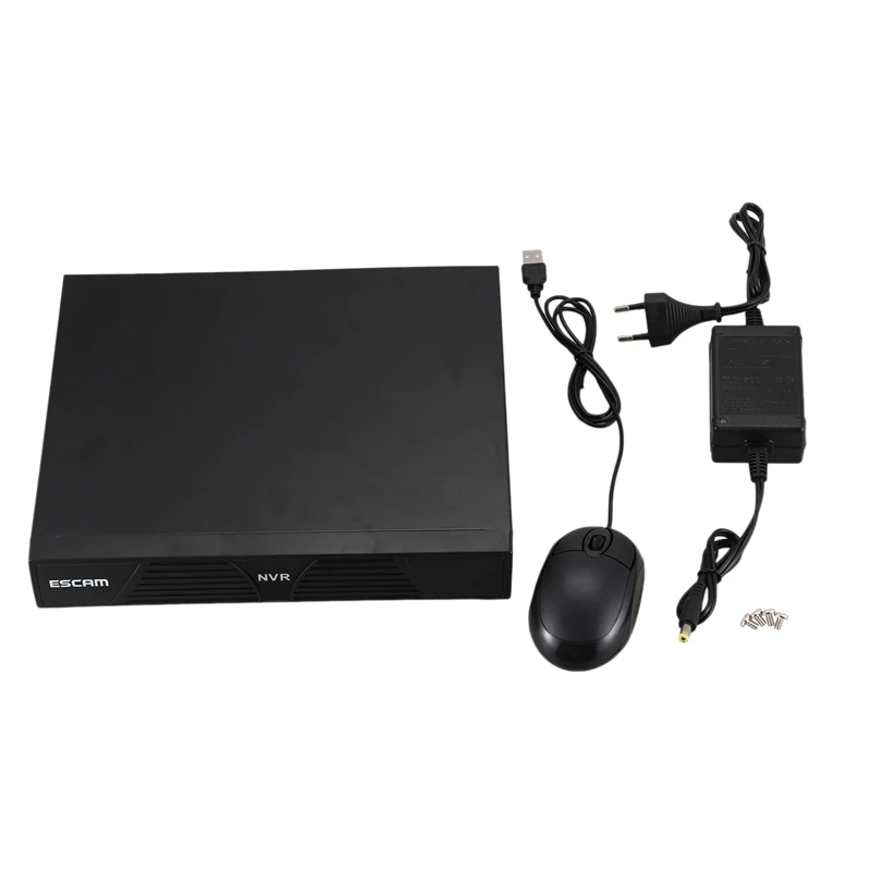 Сетевой видеорегистратор ESCAM K616 NVR 1080P 16CH H.264 HDMI VGA поддержка Onvif P2P облачный сетевой коммутатор-EU Plug