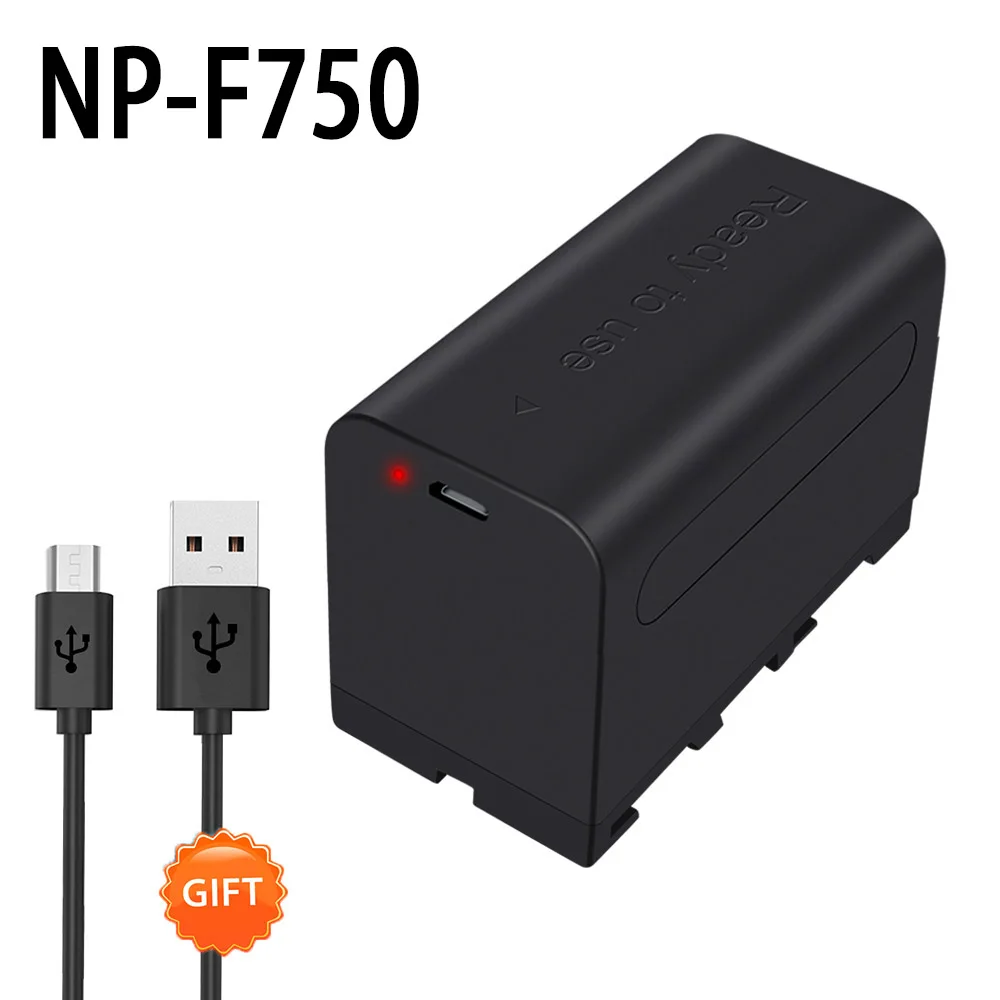 

PALO NP-F750 np f750 NP-F770 5200mAh Camera Battery usb charging for Sony NPF770 F750 QM91D CCD-RV100 TRU47E CCD-TRV615 MVC-FD73