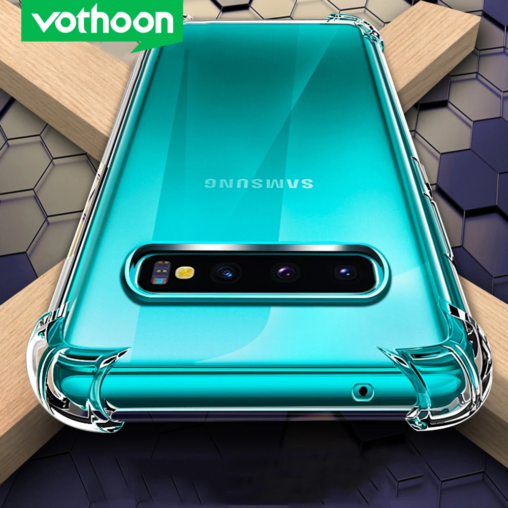 Противоударный прозрачный чехол Vothoon для Samsung Galaxy S20 ultra S10 Plus S10e силиконовый