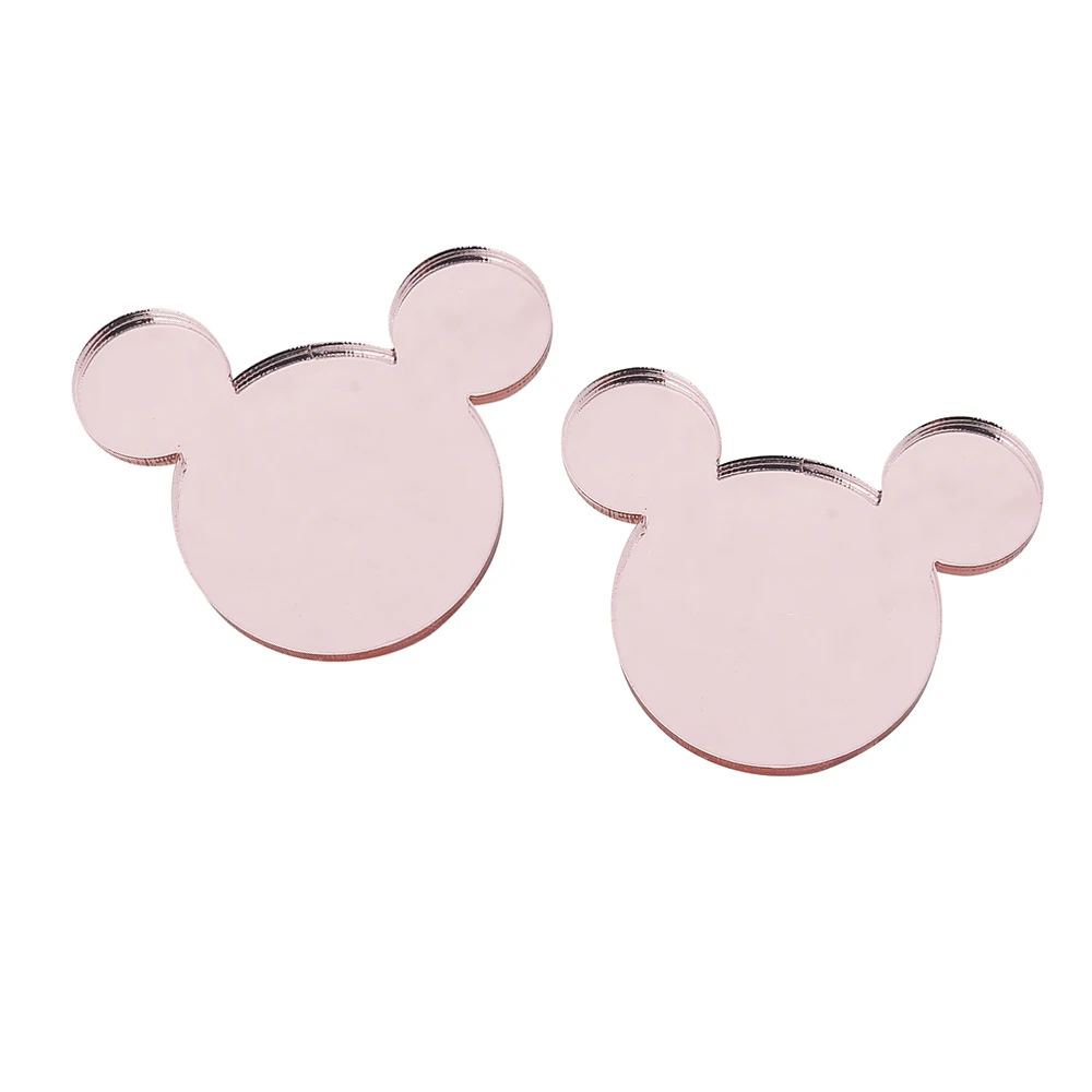 20/50/100Pcs אישית תג חקוק מראה אקריליק עכבר חתונה שולחן מסיבת שם תינוק טבילת קישוט Custome מתנה