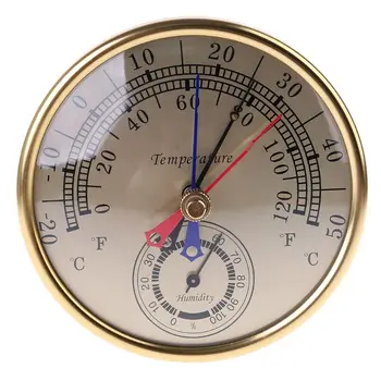 

5" Min Max Thermometer Hygrometer Wall Mount Hanging Analog Temperature Humidity