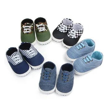 

Summer Baby Shoes Newborn Baby Girls Boys Causal Camouflage Anti-slip Shoes Plaid Patchwork Soft Sole Sneakers Prewalkers