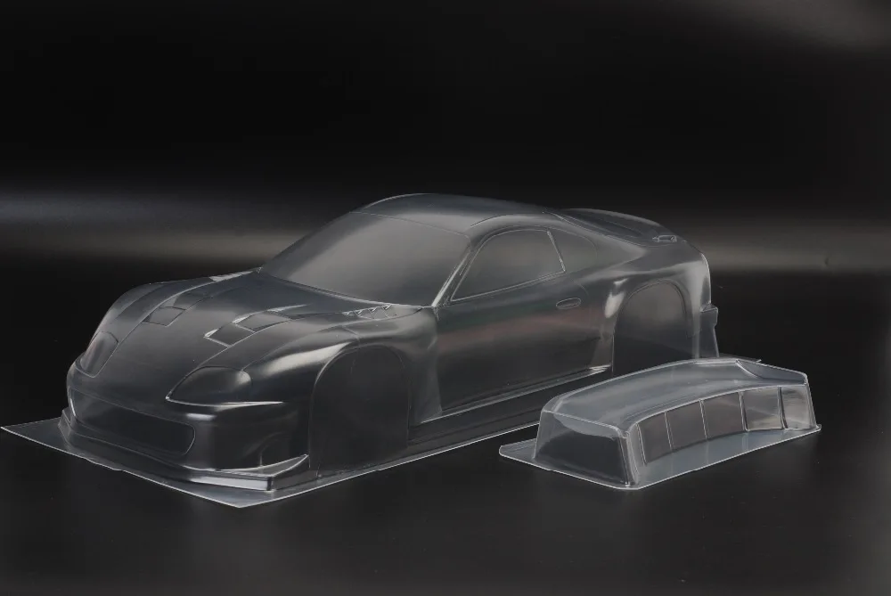 1/10 на дороге выше 2000 прозрачный корпус с задним крылом 190 мм для TAMIYA KYOSHO HPI