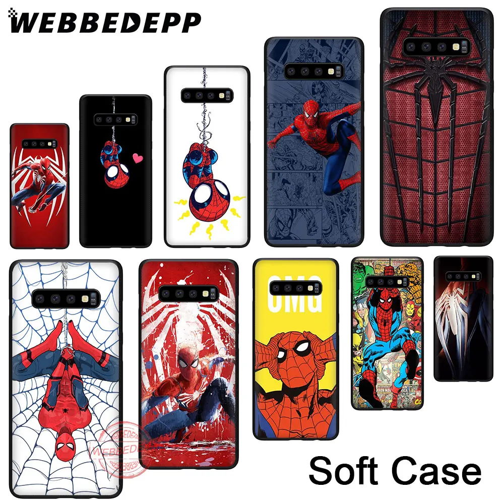 

Phone Case for Samsung Galaxy S8 S9 S10 Plus S6 S7 Edge Note 8 9 10 Plus Silicone Cover 176N Marvel SpiderMan Spider Man Comics