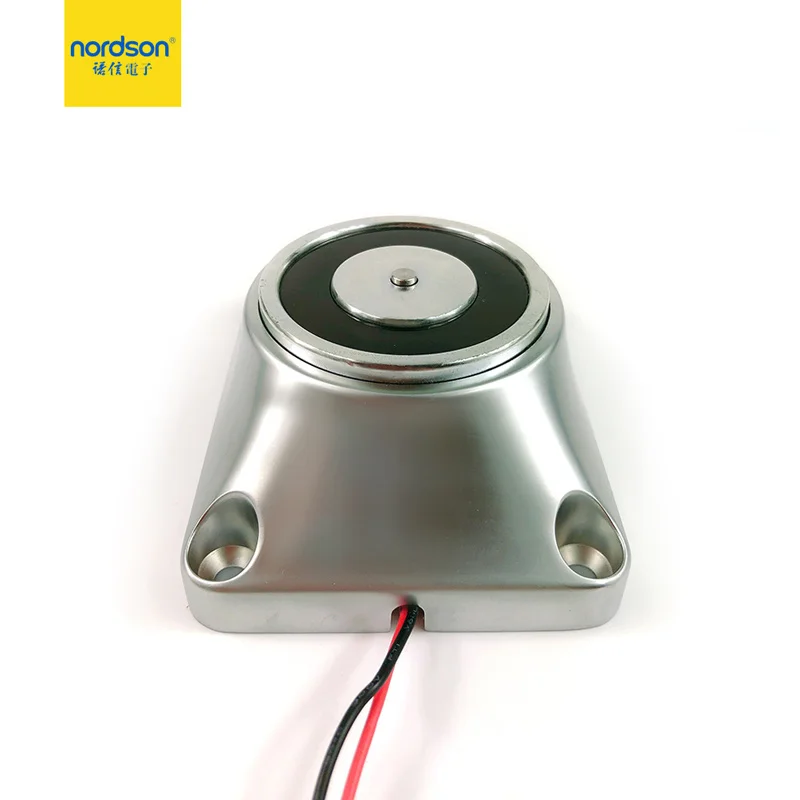 Nordson 12/24V Магнитная настенное крепление ограничители открывания двери, 50 кг/110Lbs ограничивающая сила Мощность для блокировки электромагнитные дверь держатель