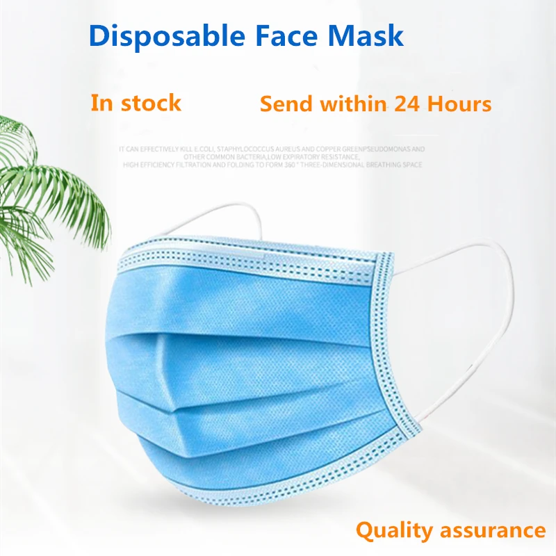 

20/50pcs Non Woven Disposable Mouth Face Mask 3 Layer Earloop Facial Masks Filter Coronavirus Masks Mascarillas Surgical Masks