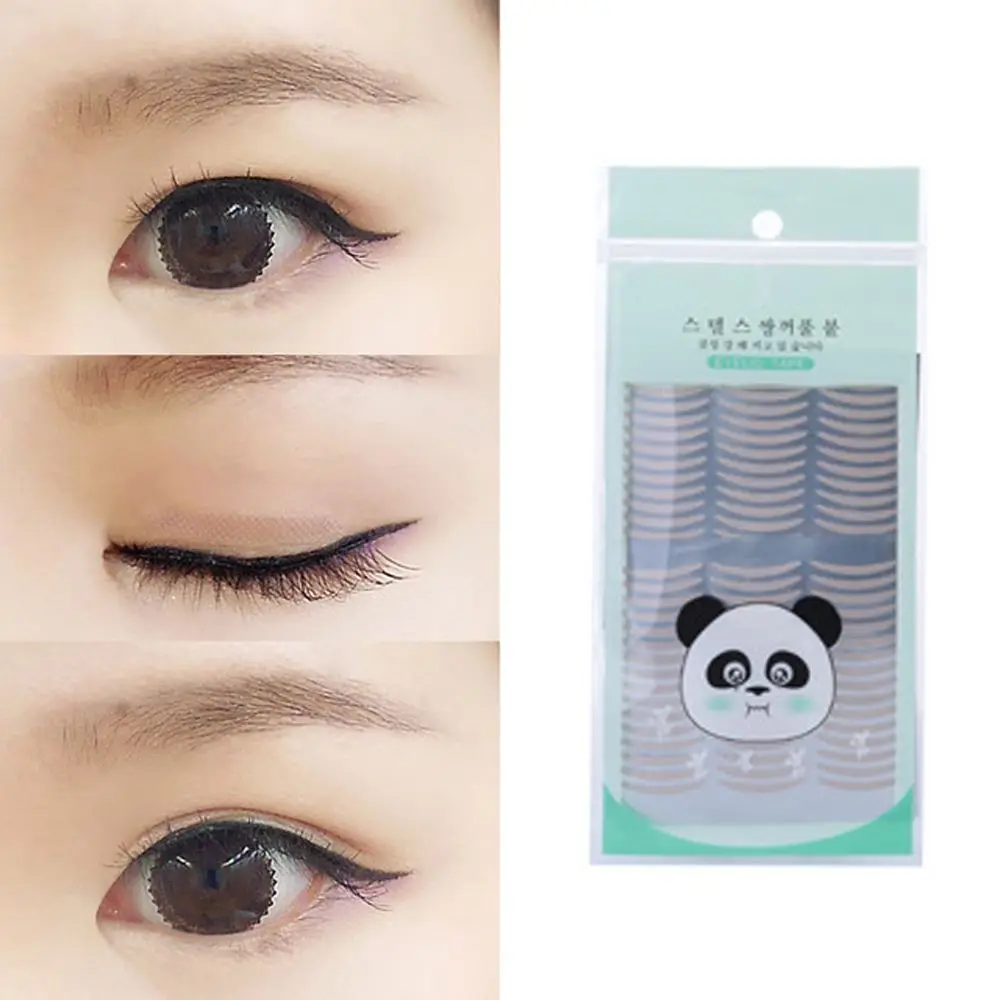 Новая прозрачная бежевая наклейка для век полосатая большая декорация глаз