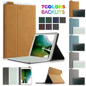 

Backlight Keyboard Tablet Cover For iPad 10.2 inch 2019 7th Gen Case PU Leather Keyboard Case For iPad 7th Gen A2197 A2200 A2198